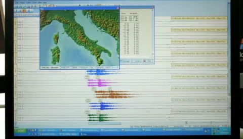 06.04.2009., Zagreb - Seizmoloska sluzba, koja djeluje u okviru Geofizickoga odsjeka, brine se o prikupljanju i analizi makroseizmickih i mikroseizmickih podataka. Na podrucju Republike Hrvatske odrzava u stalnom pogonu pet seizmografa i petnaest akcelerografa kojima prati vibriranja tla uzrokovana potresima kod nas i u svijetu. Photo: Sanjin Strukic/24sata