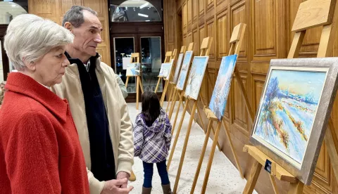 BELIŠĆE - Izložba "Boje zime" u belišćanskoj knjižniciPROSINAC 2024.