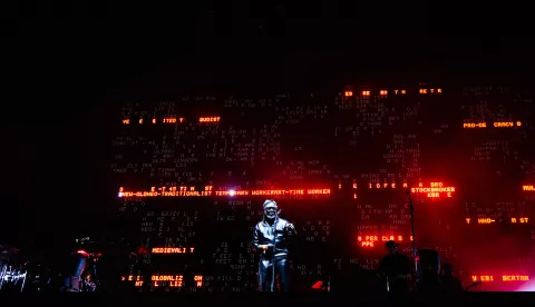 Horace Andy, from the Massive Attack band, performs live at the Rock en Seine festival. Massive Attack band performed live at the fourth day of the Rock en Seine Festival, in Paris. (Photo by Telmo Pinto/SOPA Images/Sipa USA) Photo: SOPA Images/SIPA USA