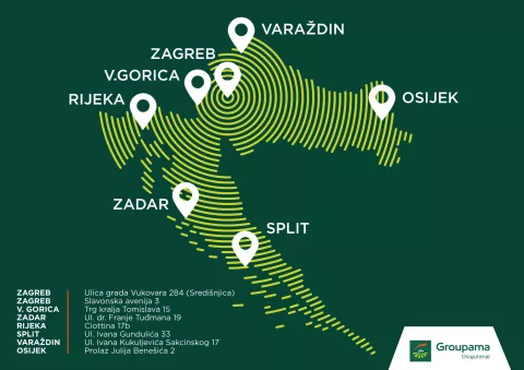 Jedna od vodećih europskih osiguravajućih kuća završila je proces pozicioniranja regionalnih centara u svim dijelovima Hrvatske. Sedmi centar u Osijeku, stigao je nakon Zagreba, Splita, Rijeke, Zadra, Varaždina i Velike Gorice.