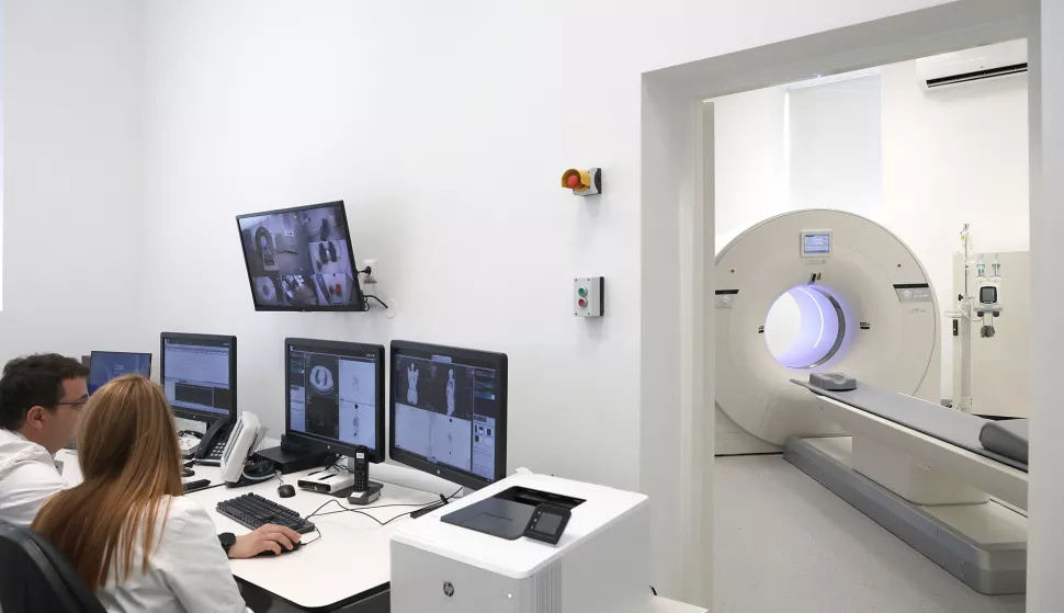 Osijek, 18. 03. 2024., KBC Osijek, PET/CT, medicinski uredjaj, odjel - nuklearna medicinaSNIMIO BRUNO JOBST