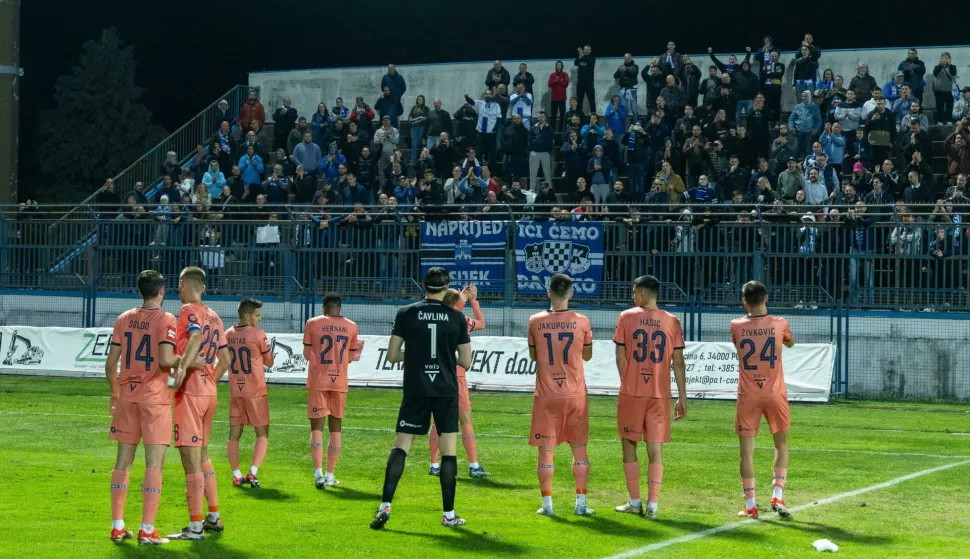 22.10.2024., SRC Velika, Velika - SuperSport Hrvatski nogometni kup, osmina finala, NK Slavonija Pozega - NK Osijek. Photo: Borna jaksic/PIXSELL