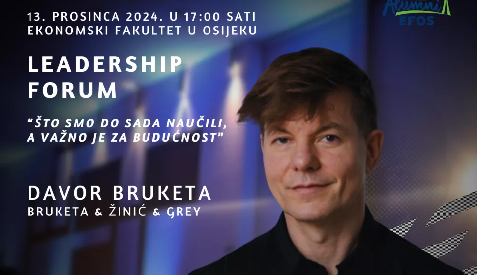 Alumni EFOS, Leadeship Forum, Bruketa, prosinac 2024. 
