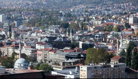 18.10.2019., Sarajevo, Bosna i Hercegovina - Panorama grada Sarajeva. Photo: Armin Durgut/PIXSELL