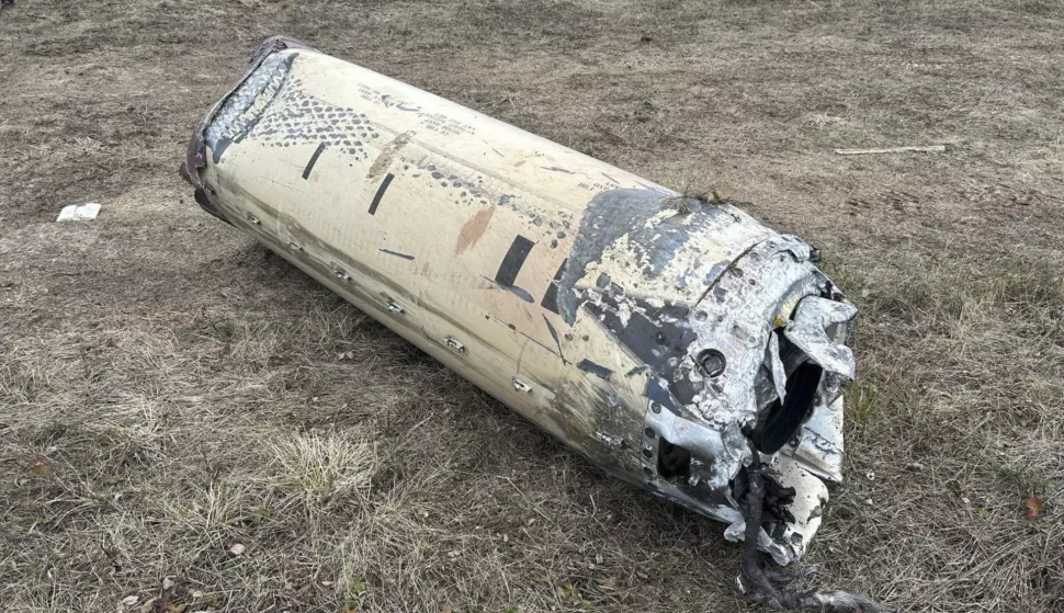 epa11742275 A handout photo released by the Russian Defense Ministry's official Telegram channel on 26 November 2024 shows the debris of the US made long-range ATACMS missile, reportedly used in attacks by Ukrainian forces and shot down in Russia's Kursk region on 23 November 2024. Russian troops entered Ukrainian territory on 24 February 2022, starting a conflict that has provoked destruction and a humanitarian crisis. EPA/RUSSIAN DEFENSE MINISTRY/HO HANDOUT HANDOUT EDITORIAL USE ONLY/NO SALES