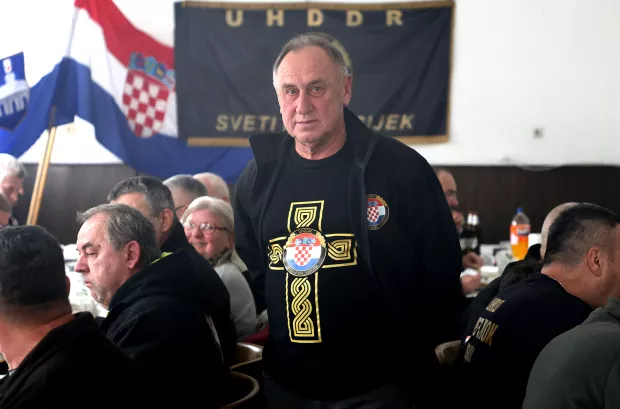 Osijek, 21. 12. 2024., Hebrangova 23, MO Sveti Rok, UHDDR Sveti Rok, godi&scaron;nje okupljanje, božićno okupaljanje članova, Robert &Scaron;afar - predsjedink Udruge  SNIMIO BRUNO JOBST