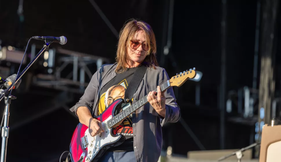 Kim Deal of The Breeders during Riot Fest Music Festival on September 15, 2023, in Chicago, Illinois (Photo by Daniel DeSlover/Sipa USA) Photo: Daniel DeSlover/SIPA USA