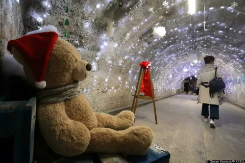 17.12.2024., Rijeka - Rijecki Tunel jedna je od najljepsih adventskih lokacija u gradu. Photo: Goran Kovacic/PIXSELL