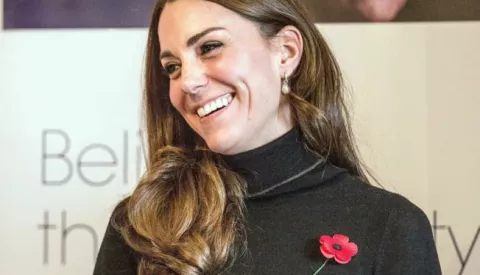 Royal visit to Gloucester The Duchess of Cambridge at the Nelson Trust Women's Centre in Gloucester during a visit as part of her ongoing work on addiction and mental health. Richard Pohle/The Times Photo: Press Association/PIXSELL------MOZAIK, 2 stupca