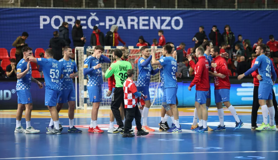 29.12.2024., Porec - Prijateljska rukometna utakmica u dvorani Zatika izmedju Hrvatske i Italije. Photo: Srecko Niketic/PIXSELL