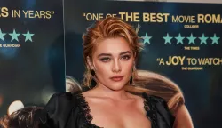 Photo by: KGC-158/starmaxinc.comSTAR MAX©2024ALL RIGHTS RESERVEDTelephone/Fax: (212) 995-119612/20/24Florence Pugh at a special screening of "We Live In Time" at the Ham Yard Hotel on December 20, 2024 in London, England. Photo via Newscom Photo: KGC-158/starmaxinc.com/NEWSCOM