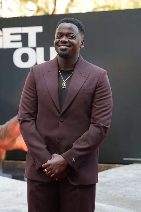 Actor Daniel Kaluuya attends the unveiling of a statue of himself, installed as part of the 'Scenes in the Square' trail in Leicester Square, London, in recognition of his role in 'Get Out'. Picture date: Tuesday October 8, 2024. Photo: Lucy North/PRESS ASSOCIATION