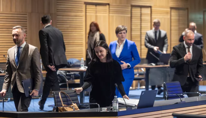 Zagreb, 02.01.2025. - Prva ovogodišnja sjednica Vlade Republike Hrvatske.Na fotografiji Marin Piletić, Marija Vučković.foto HINA/ Edvard ŠUŠAK/ es