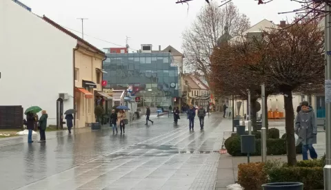 Vukovar, pješačka zona u centru grada