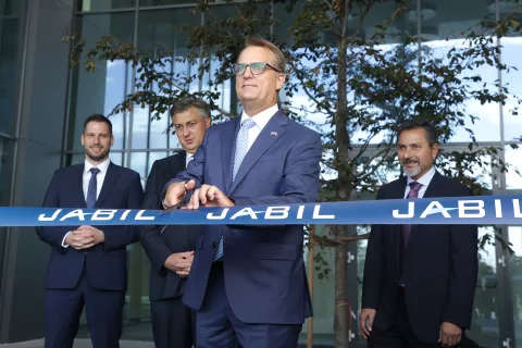 Osijek, 10. 10. 2024., Gospodarska zona Nemetin, Jabil, svečano otvorenje Jabil-aSNIMIO BRUNO JOBST