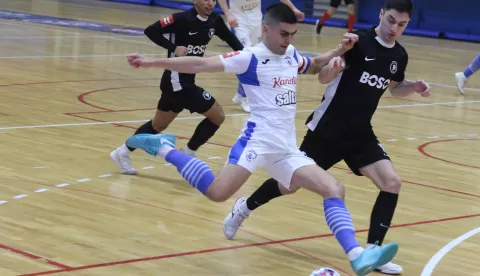 Osijek, 04. 01. 2025, SD Zrinjevac, Osijek Kandit - Aurelia Boso Futsal. SuperSport HMNL.snimio GOJKO MITIĆ