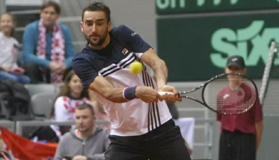 02.02.2018., Osijek - DAVIS CUP - igra parova Marin Cilic, Ivan Dodig vs. Daniel Nestor, Vasek PospisilFoto: Zeljko Sepic