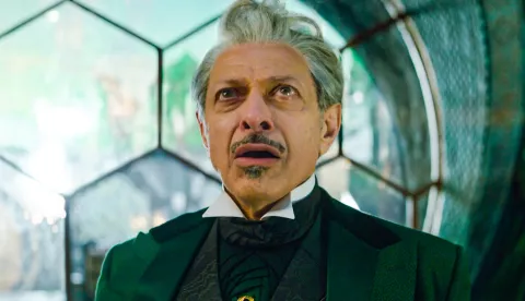 USA. Jeff Goldblum in a scene from the (C)Universal Pictures new movie: Wicked (2024). Plot: Wicked is a prequel to The Wizard of OZ and goes through the life of Elphaba who is a nice girl until the disapproval of society turns her Wicked. Ref: LMK110-J10580-050324 Supplied by LMKMEDIA. Editorial Only. Landmark Media is not the copyright owner of these Film or TV stills but provides a service only for recognised Media outlets. pictures@lmkmedia.com Photo:/ipa-agency.net/IPA