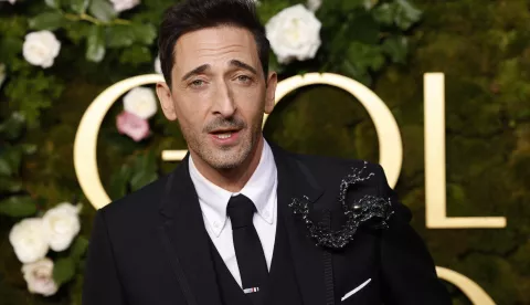 epa11808198 Adrien Brody arrives for the 82nd annual Golden Globe Awards ceremony at the Beverly Hilton Hotel in Beverly Hills, California, USA, 05 January 2025. Artists in various film and television categories are awarded Golden Globes by the Hollywood Foreign Press Association. EPA/CAROLINE BREHMAN