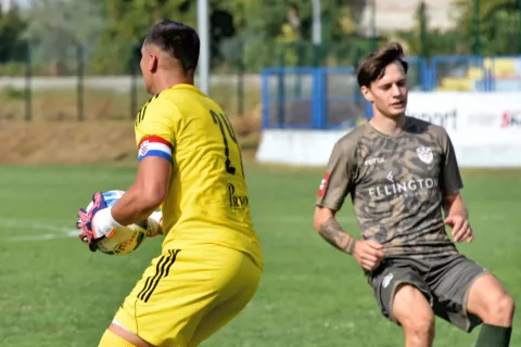 sport...vukovar...24.08.2024.supersport prva nl 24./25. 02. kolo vukovar1991 - zrinski osjecko 1664- 9 boncina toni lun i 24 stanic marin;foto Gordan Panić