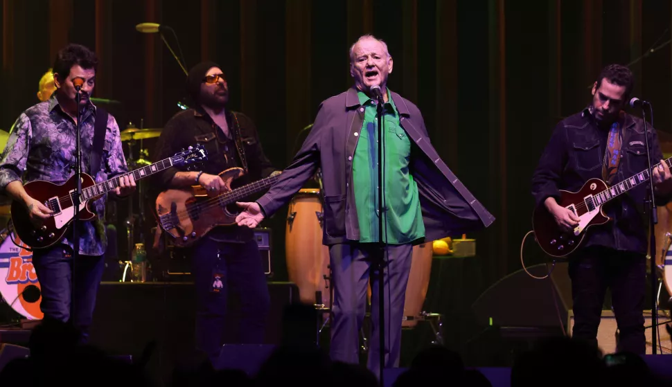 Bill Murray and His Blood Brothers perform at Thalia Hall on Jan. 3, 2025, in Chicago. (John J. Kim/Chicago Tribune/TNS) Photo via Newscom Photo: John J. Kim/NEWSCOM