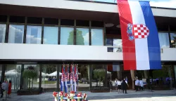 25.06.2018., Zagreb - U Uredu Predsjednice na Pantovcaku predsjednica Republike Hrvatske Kolinda Grabar-Kitarovic organizirala je svecani prijam prigodom Dana drzavnosti na kojem su se okupili mnogi ugledni gosti iz javnog, politickog, kulturnog i sportskog zivota. rPhoto: Goran Stanzl/PIXSELL 