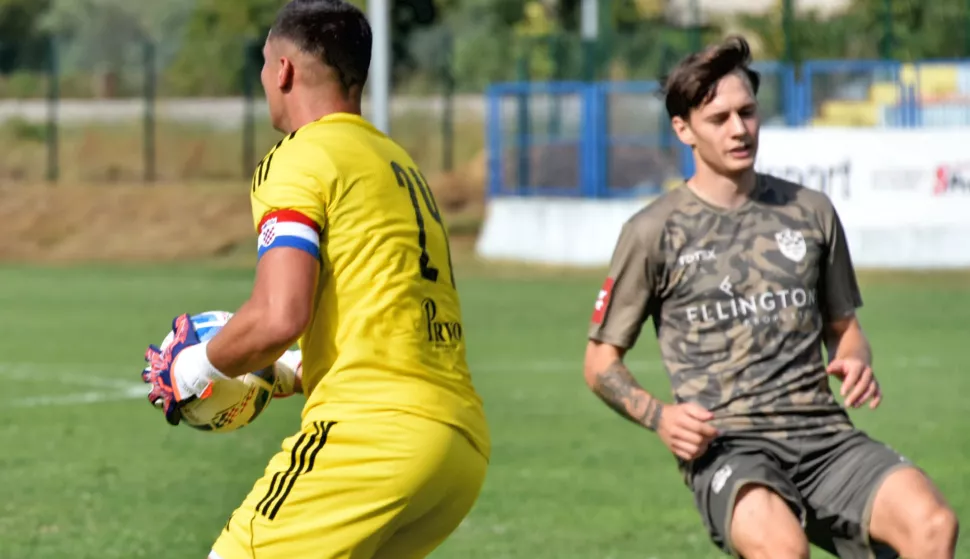 sport...vukovar...24.08.2024.supersport prva nl 24./25. 02. kolo vukovar1991 - zrinski osjecko 1664- 9 boncina toni lun i 24 stanic marin;foto Gordan Panić