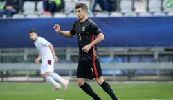 28.03.2021., stadion Bonifika, Koper, Slovenija - UEFA Europsko U21 prvenstvo, skupina D, Hrvatska - Svicarska. Hrvoje Babec Photo: Marko Lukunic/PIXSELL