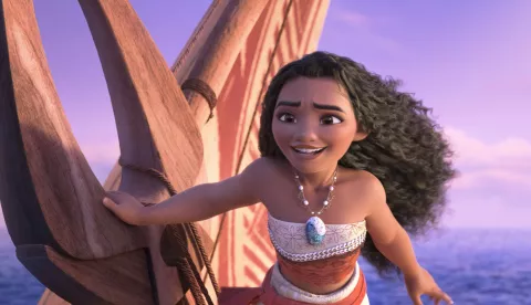 UNEXPECTED CALL -- In Walt Disney Animation Studios' all-new feature film "Moana 2," Moana (voice of Auli'i Cravalho) receives an unexpected call from her wayfinding ancestors and must journey into dangerous, long-lost waters for an adventure unlike anything she's ever faced. Directed by David Derrick Jr., Jason Hand and Dana Ledoux Miller, and produced by Christina Chen and Yvett Merino, "Moana 2" features music by Grammy® winners Abigail Barlow and Emily Bear, Grammy nominee Opetaia Foa'i, and three-time Grammy winner Mark Mancina. The all-new feature film opens in theaters on Nov. 27, 2024. © 2024 Disney Enterprises, Inc. All Rights Reserved.