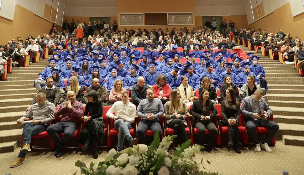 Osijek, 16. 01. 2025., Vikarijat, kineziologija, svečana promocija, Peta generacija Sveučilišnih prvostupnika kineziologije, Treća generacija Sveučilišnih magistara kineziološke edukacije SNIMIO BRUNO JOBST