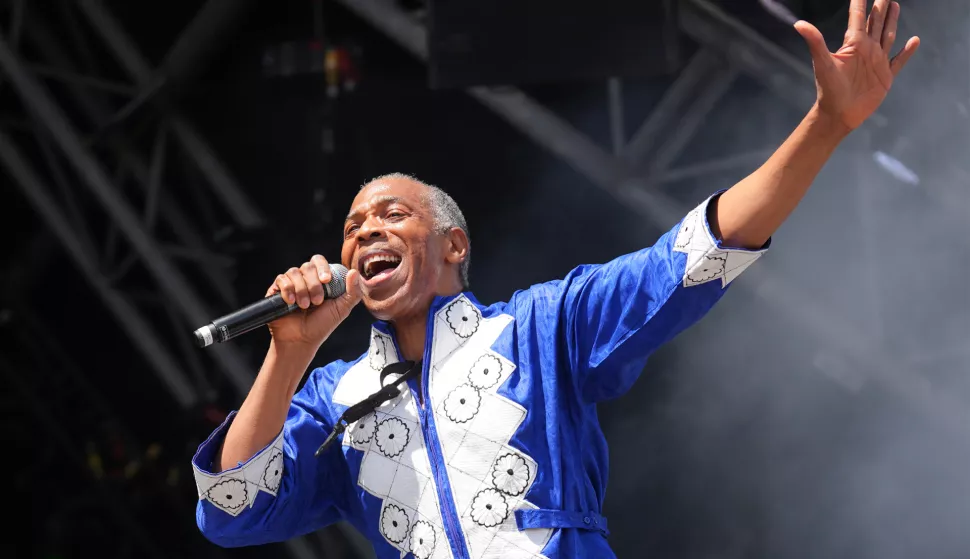 Femi Kuti performing on the Pyramid Stage, at the Glastonbury Festival at Worthy Farm in Somerset. Picture date: Saturday June 29, 2024. Photo: Yui Mok/PRESS ASSOCIATION