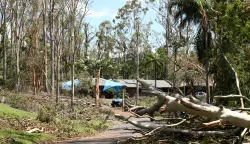 epa11045196 A general view after a storm in Oxenford on the Gold Coast, Queensland, Australia, 27 December 2023. Storms ravaging Queensland have claimed six lives since Christmas Day with one person missing in floodwaters. EPA/JASON O'BRIEN AUSTRALIA AND NEW ZEALAND OUT