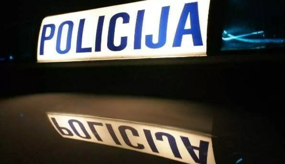 Ilustracija policija, policijsko vozilo, policijski znak