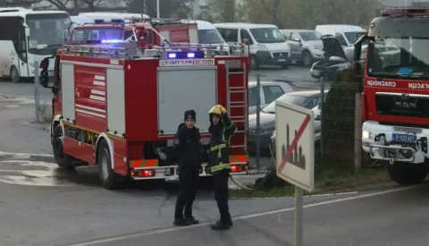 23, November, 2021, Belgrade - An explosion occurred at the Edepro factory in the Lestane settlement in Belgrade at around 2 p.m. Photo: B.P./ATAImages23, novembar, 2021, Beograd - U fabrici Edepro u naselju Lestane u Beogradu oko 14 sati dogodila se eksplozija. Photo: B.P./ATAImages