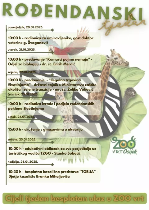 ZOO vrt slavi 70. rođendan - plakat