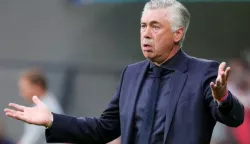 epa06232201 (FILE) - Bayern's head coach Carlo Ancelotti reacts during the German Bundesliga soccer match between TSG 1899 Hoffenheim and FC Bayern Munich in Sinsheim, Germany, 09 September 2017 (reissued 28 September 2017). According to reports, FC Bayern Munich dismissed Carlo Ancelotti from his post as head coach on 28 September 2017. EPA/ARMANDO BABANI