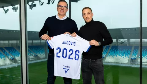 Vedran Jugović i direktor Vladimir Čohar. NK Osijek