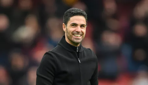 Arsenal Manager Mikel Arteta after the Premier League victory at the Emirates Stadium, London. Photo: Mark Pain/PRESS ASSOCIATION