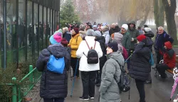 Osijek, 25. 01. 2025., ZOO vrt Osijek, šetnja, turistička šetnja, Stanko Subotić - turistički vodič, magla, magla u ZOOSNIMIO BRUNO JOBST