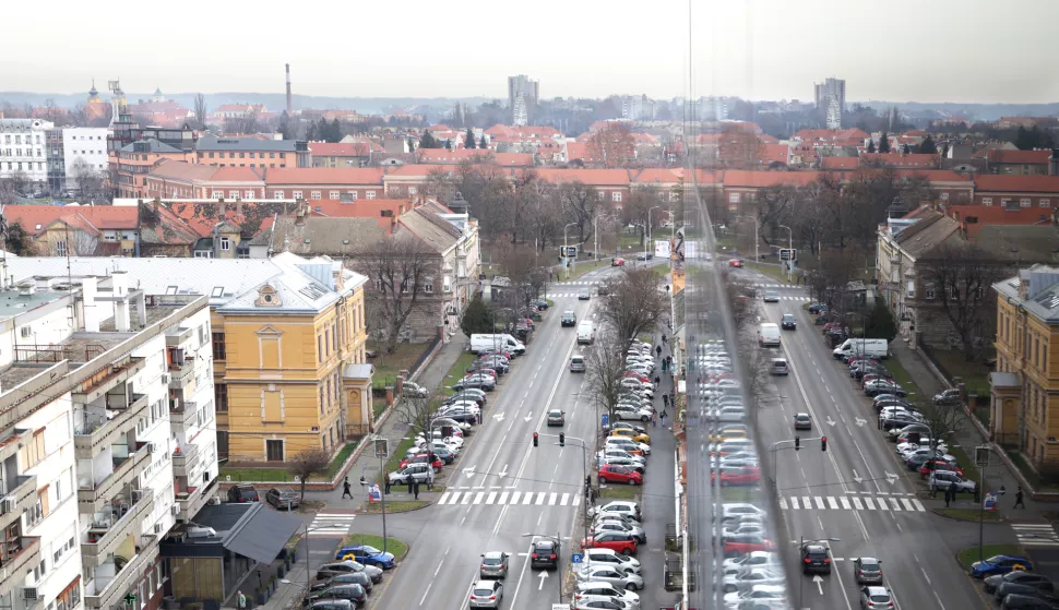 Osijek, 09. 01. 2025., Ulica Hrvatske republike, Osijek - ilustracija, Osijek - vizura, urbanizam, stambene zgrade, slobodnjaci, slobodnjakSNIMIO BRUNO JOBST