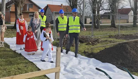 Polaganje kamena temeljca za izgradnju Dječjeg vrtića u Ilači