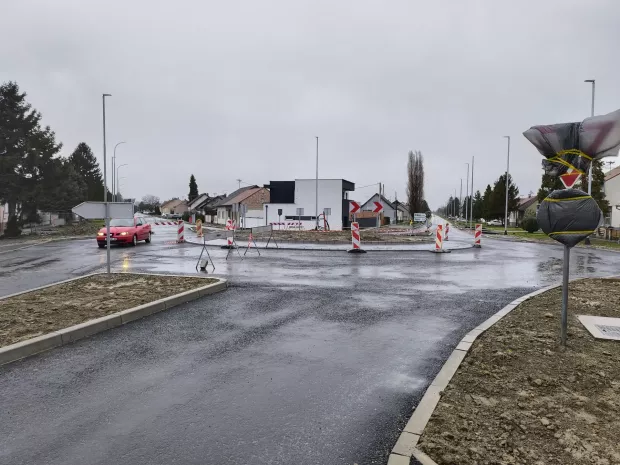 Josipovac, Osječka/Bizovačka - kružni tok, prosinac 2024.