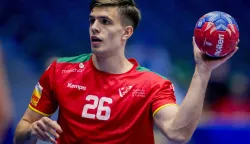 epa11845274 Portugal's Francisco Costa in action during the 2025 IHF Men's Handball World Championship main round match between Sweden and Portugal in Oslo, Norway, 22 January 2025. EPA/Beate Oma Dahle NORWAY OUT