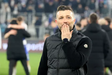Osijek, 02. 02. 2025, Opus Arena, nogomet, SuperSport HNL 24/25. Osijek - Dinamo. Federico Coppitelli.snimio GOJKO MITIĆ