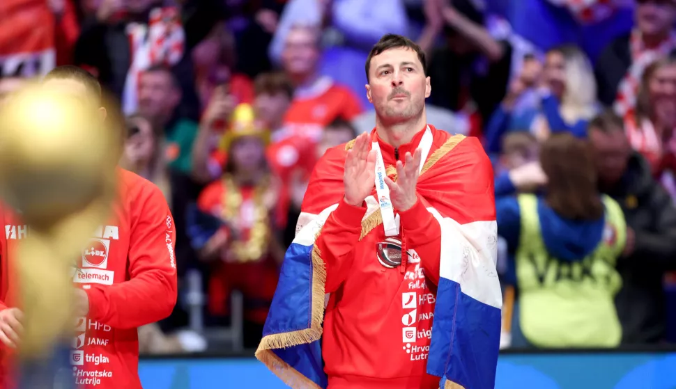 Oslo, 02.02.2025 - Finale Svjetskog rukometnog prvenstva, Hrvatska - Danska. Na slici Domagoj Duvnjak.foto HINA/ Damir SENČAR/ ds