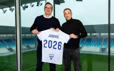 Vedran Jugović i direktor Vladimir Čohar. NK Osijek