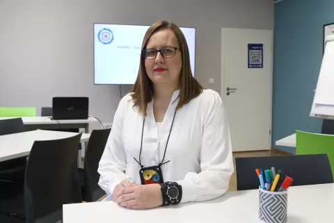 Osijek,13. 02. 2025, DKoletiv, projekt Kompas. Voditeljica Volonterskog centra Osijek Mirta Kovačevićsnimio GOJKO MITIĆ