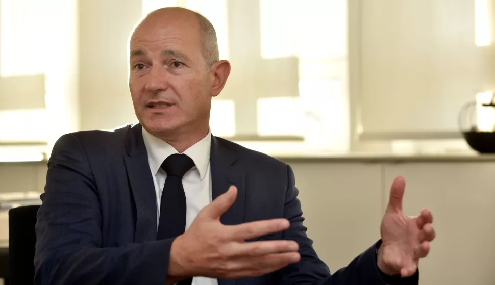 Zagreb, 15.11.2023 (pogled) - Mihael Furjan, direktor HUP-a (Hrvatska udruga poslodavaca), uz razgovor D.Katalinica.foto Davor Kovacevicpogled