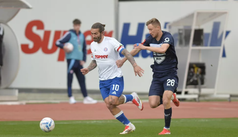 Split, 22.02.2025. - Utakmica 23. kola HNL-a Hajduk - Osijek. foto HINA/ Mario STRMOTIĆ/ MS