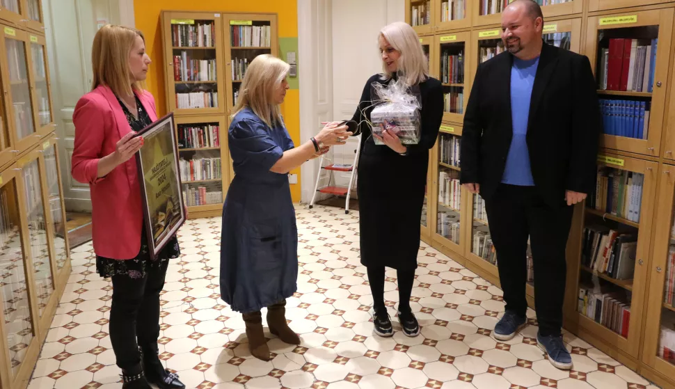 Osijek, 26. 02. 2025, Gradska i sveučilišna knjižnica Osijek, GISKO. Proglašenje najčitateljice 2024. godine, Ana Hmura.snimio GOJKO MITIĆ